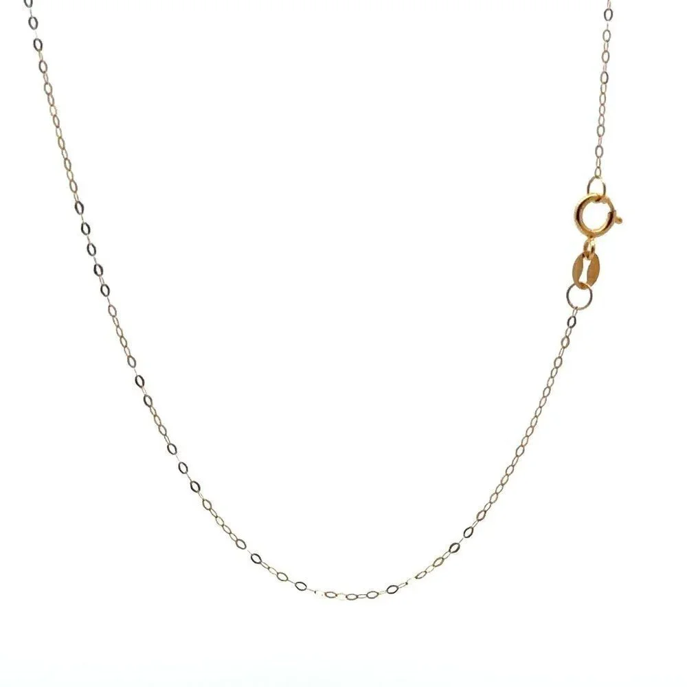 18K Gold Necklace Chain 18 inches Pendant Heart 0.58 grams - Picture 10 of 10